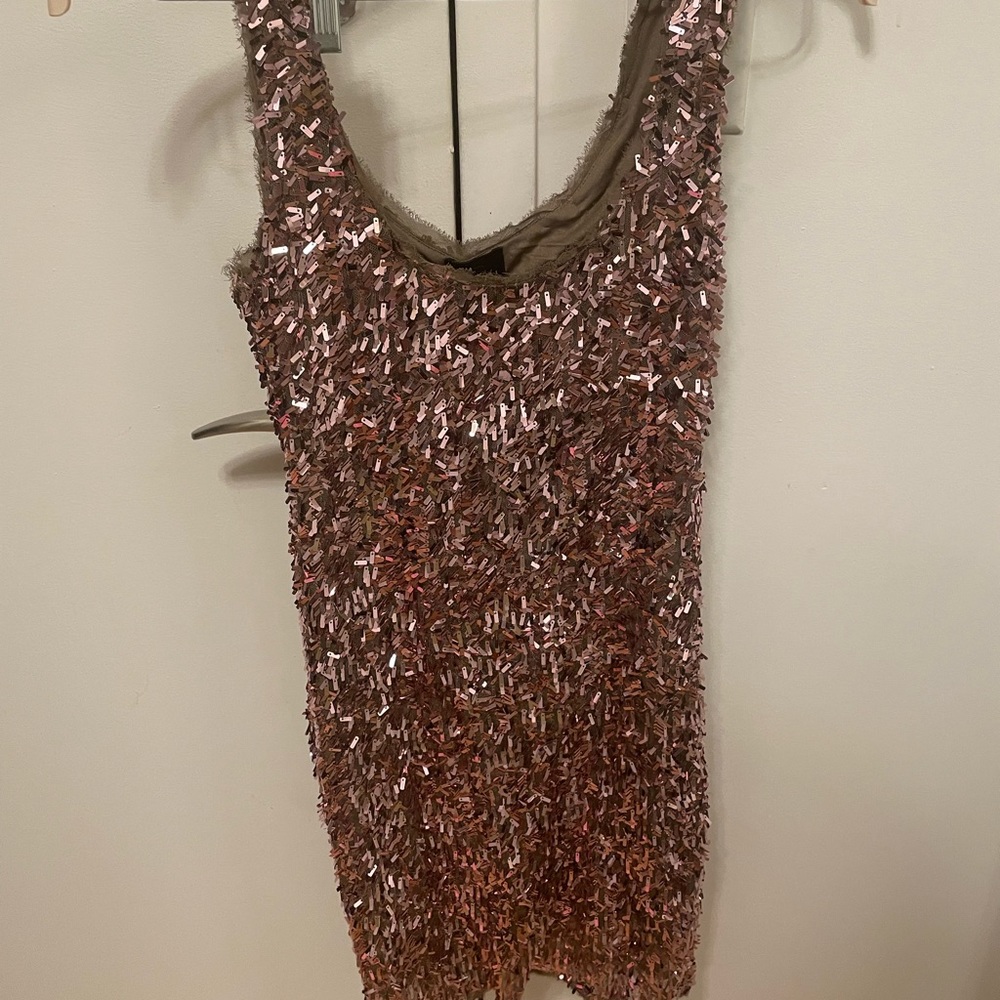 Banana Republic Monogram Sequin Tank Dress - Size S